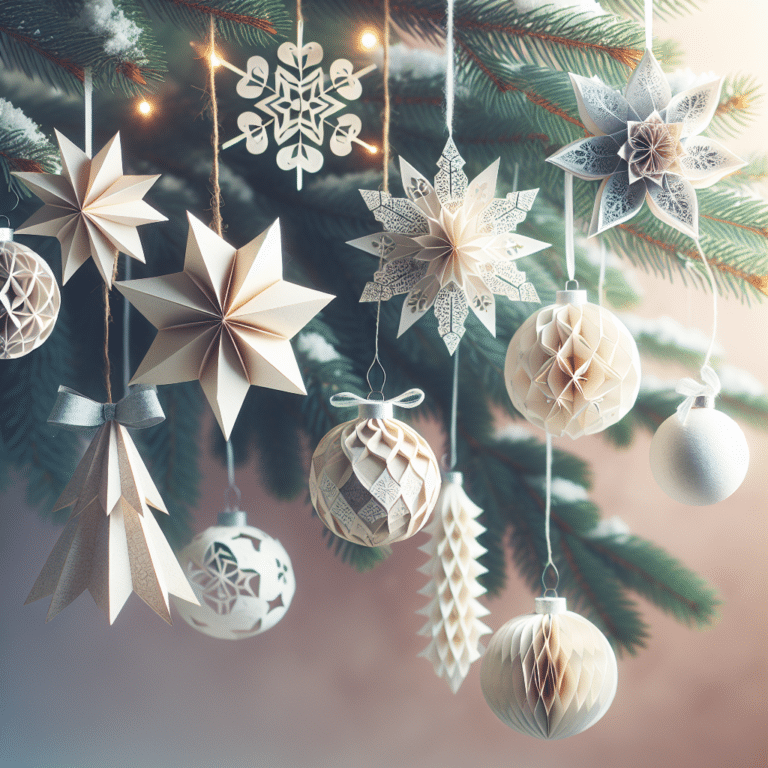 DIY Easy Paper Christmas Ornaments