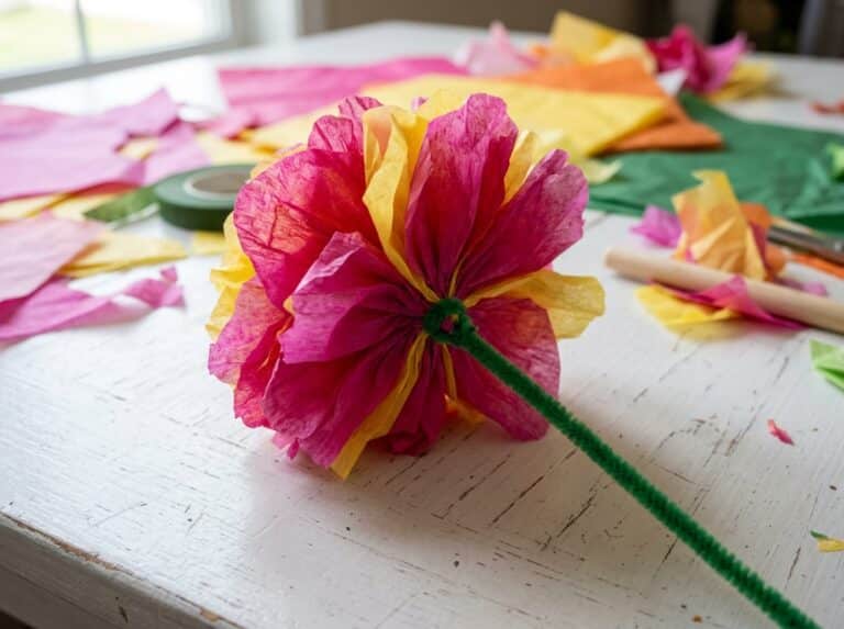 handmade tissue paper flowers